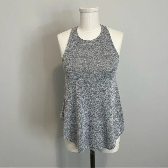 Aritzia Wilfred Free Burnette Racerback Swing Tank Light Grey - Picture 3 of 10